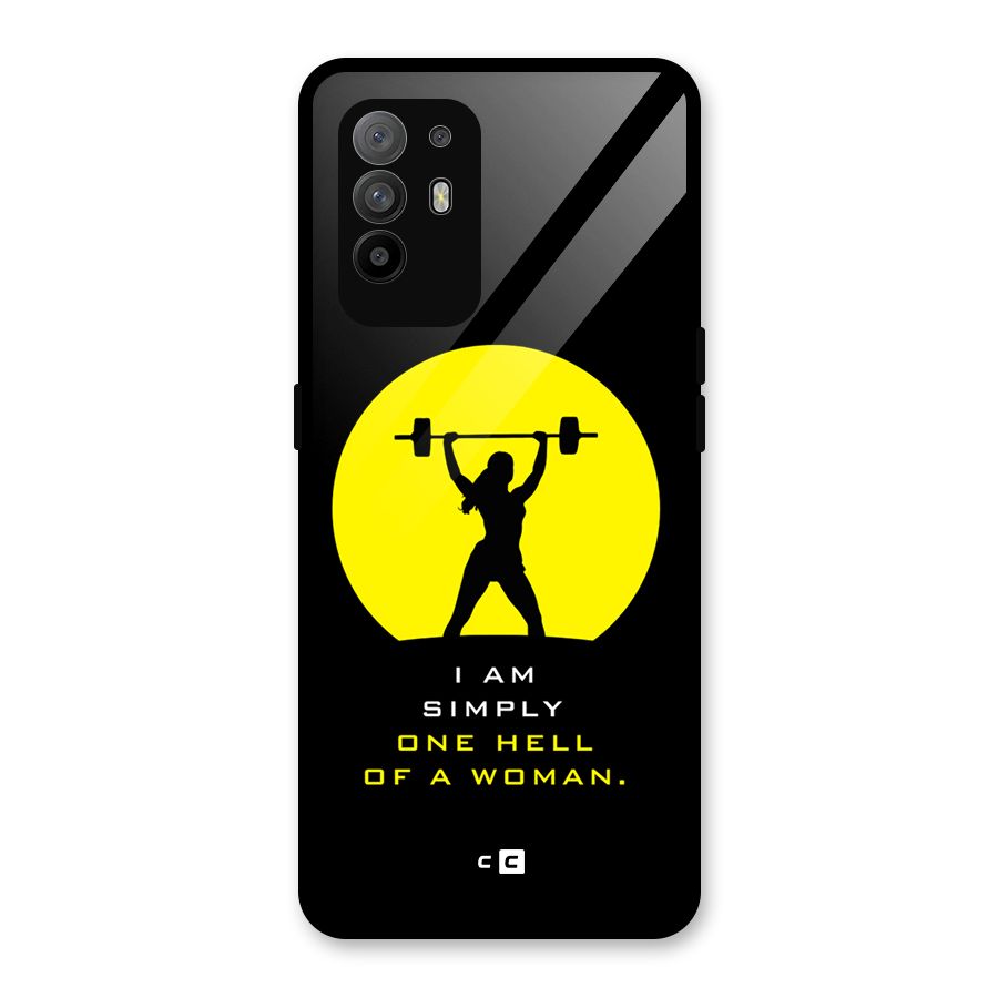 Hell Women Glass Back Case for Oppo F19 Pro Plus 5G