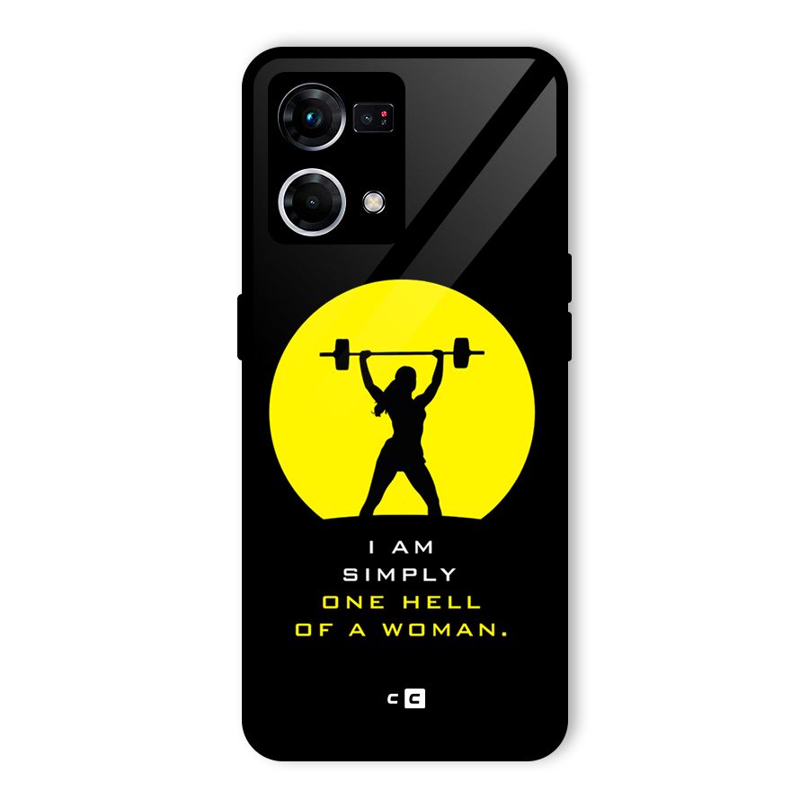 Hell Women Glass Back Case for Oppo F21 Pro 5G