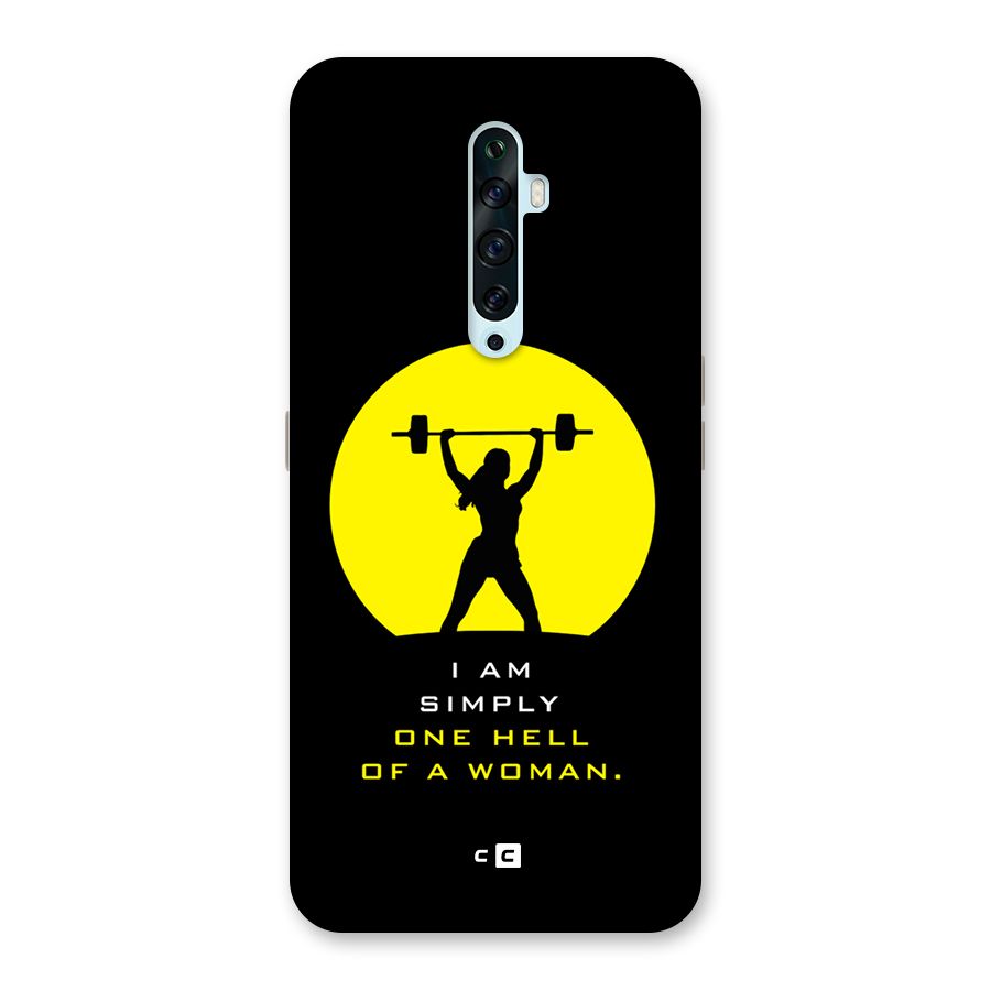 Hell Women Glass Back Case for Oppo Reno2 F