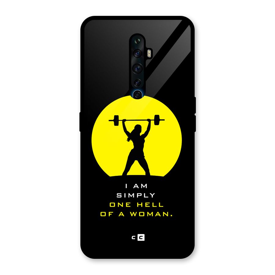 Hell Women Glass Back Case for Oppo Reno2 Z