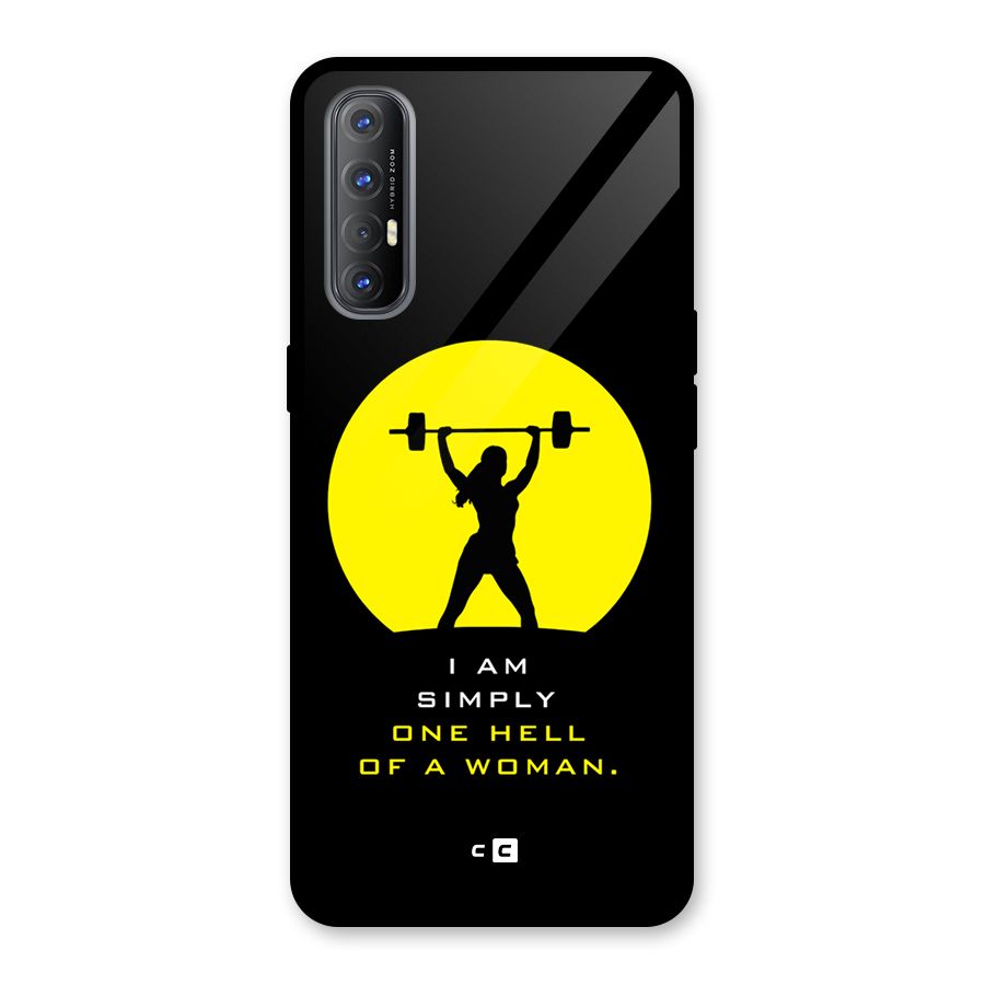 Hell Women Glass Back Case for Oppo Reno3 Pro