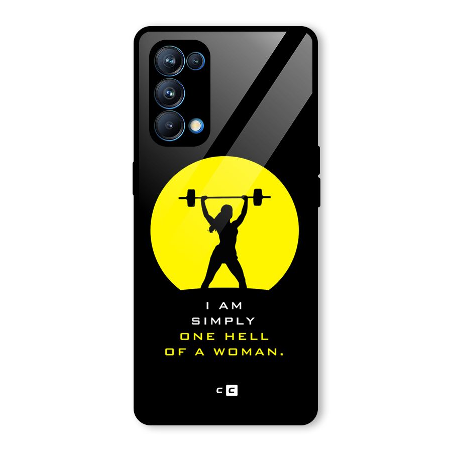 Hell Women Glass Back Case for Oppo Reno5 Pro 5G