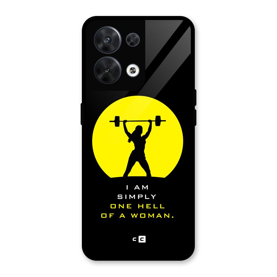 Hell Women Glass Back Case for Oppo Reno8 5G