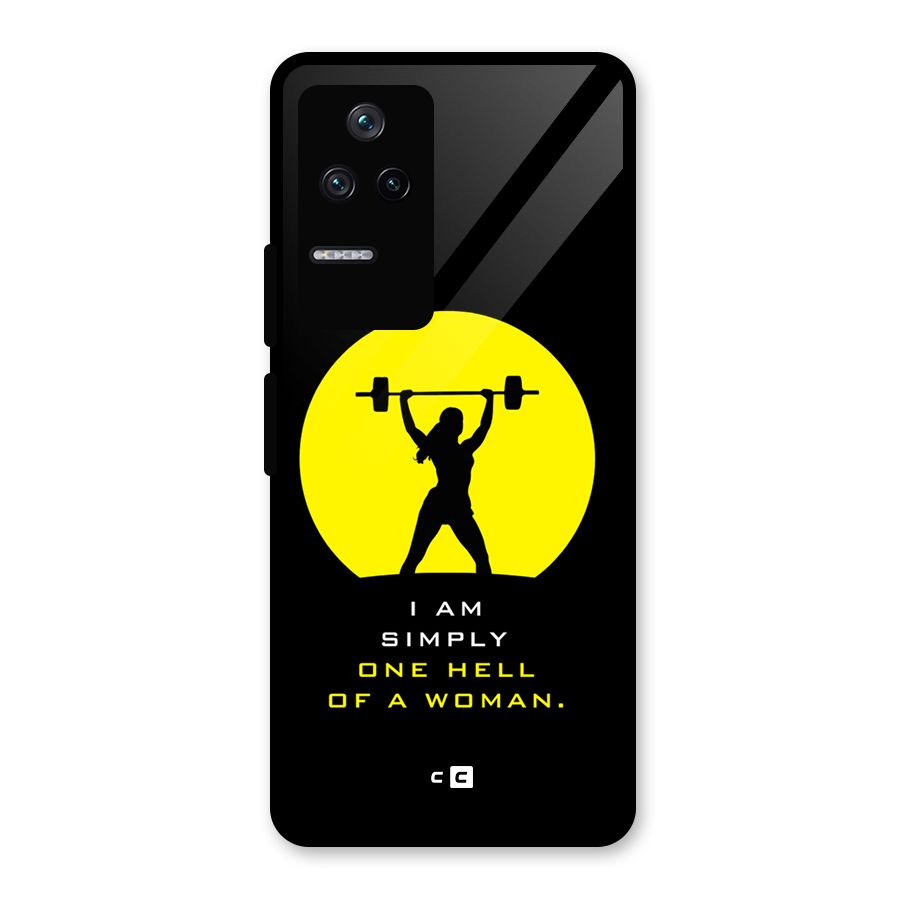 Hell Women Glass Back Case for Poco F4 5G