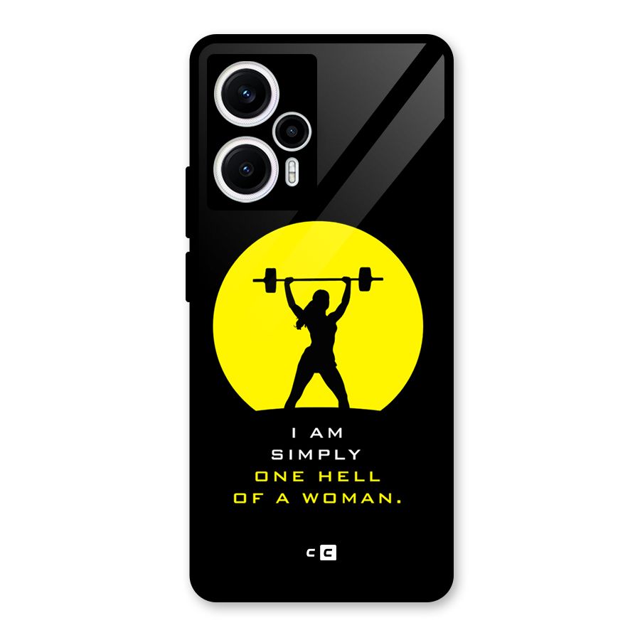 Hell Women Glass Back Case for Poco F5