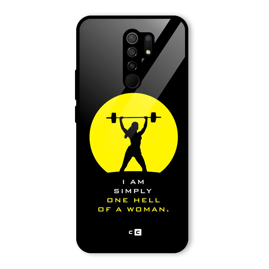 Hell Women Glass Back Case for Poco M2
