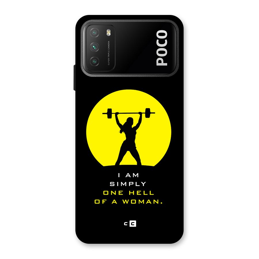 Hell Women Back Case for Poco M3