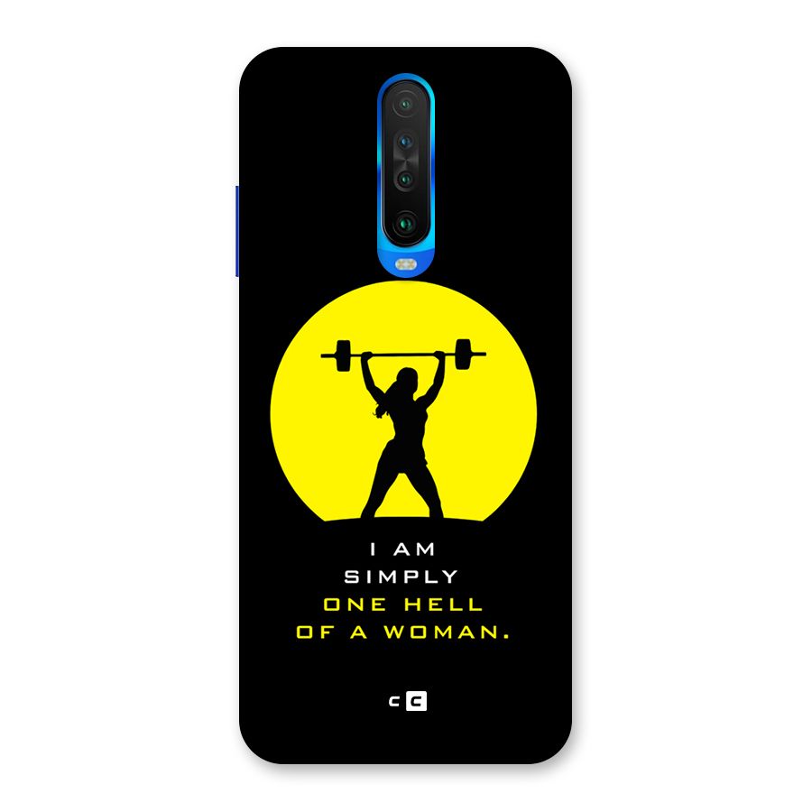 Hell Women Back Case for Poco X2