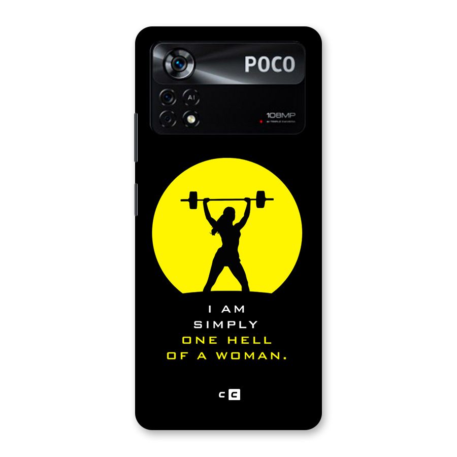 Hell Women Back Case for Poco X4 Pro 5G