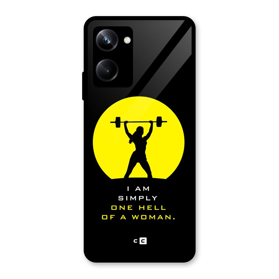 Hell Women Glass Back Case for Realme 10 Pro