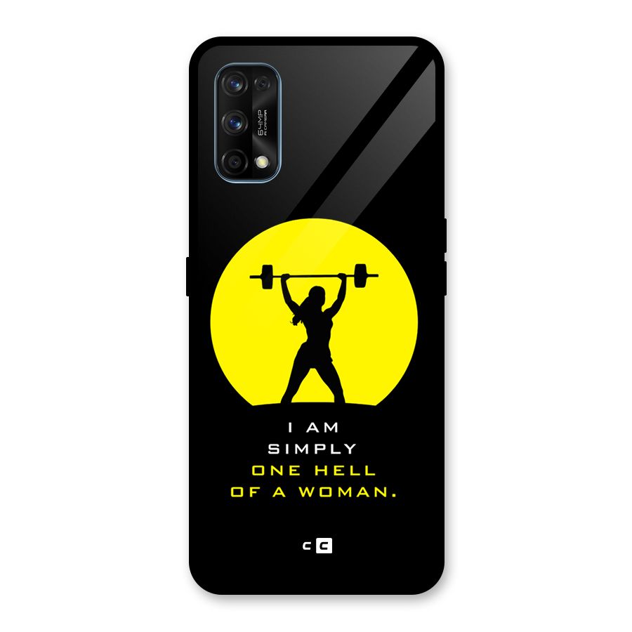 Hell Women Glass Back Case for Realme 7 Pro