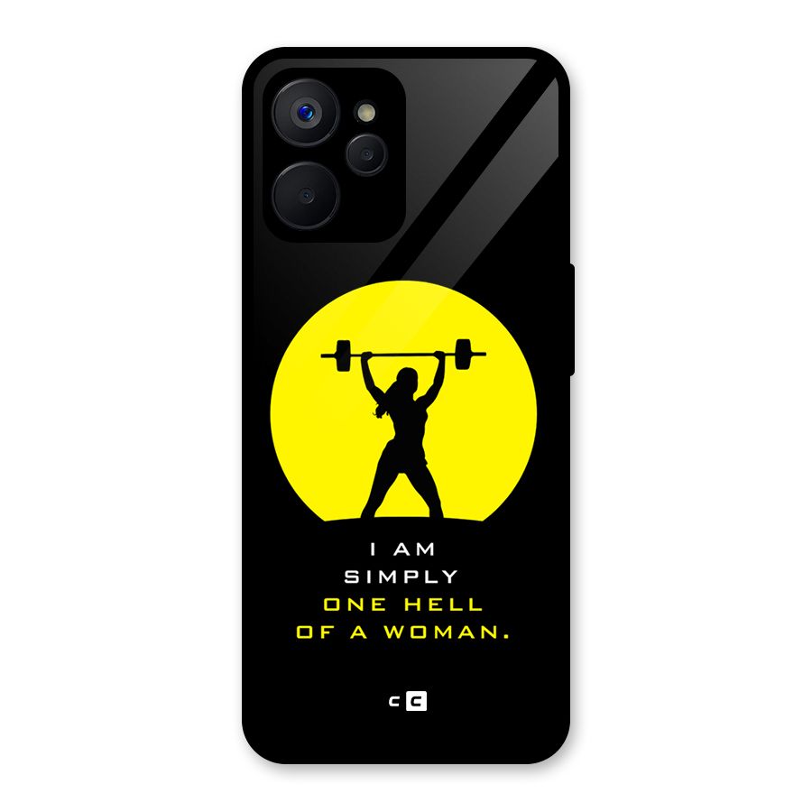 Hell Women Glass Back Case for Realme 9i 5G