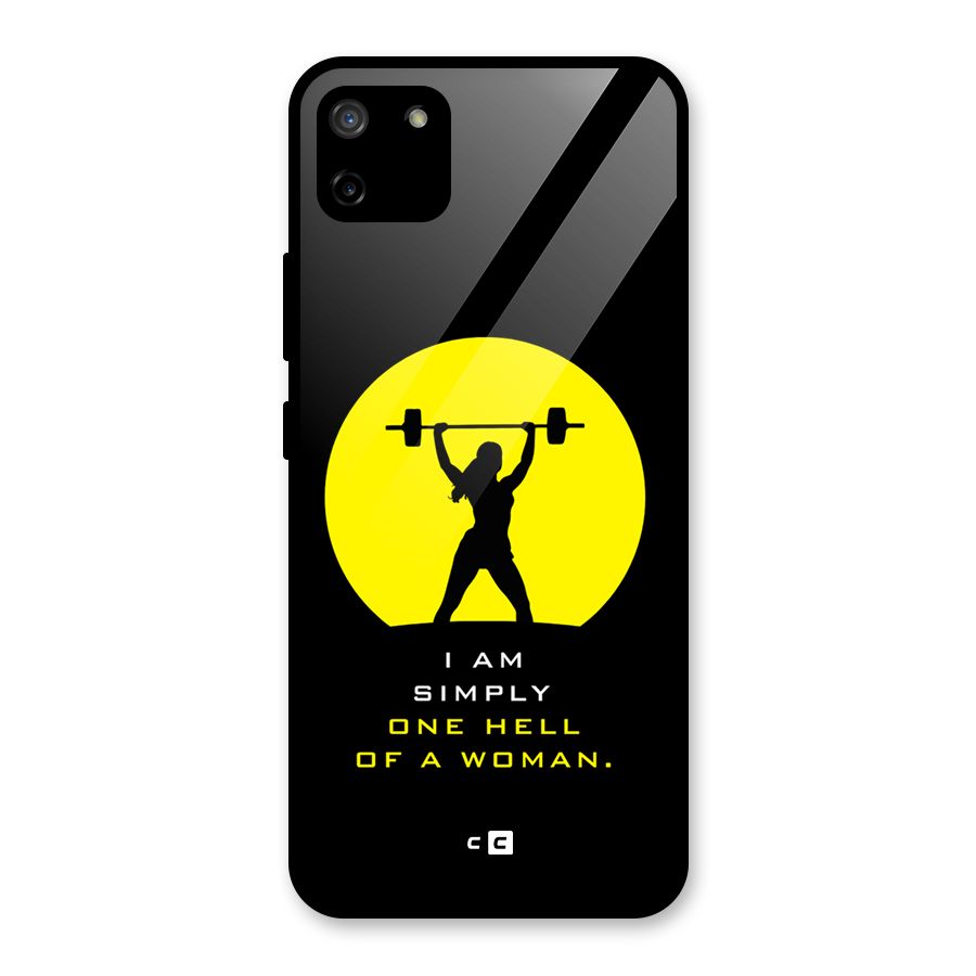 Hell Women Glass Back Case for Realme C11