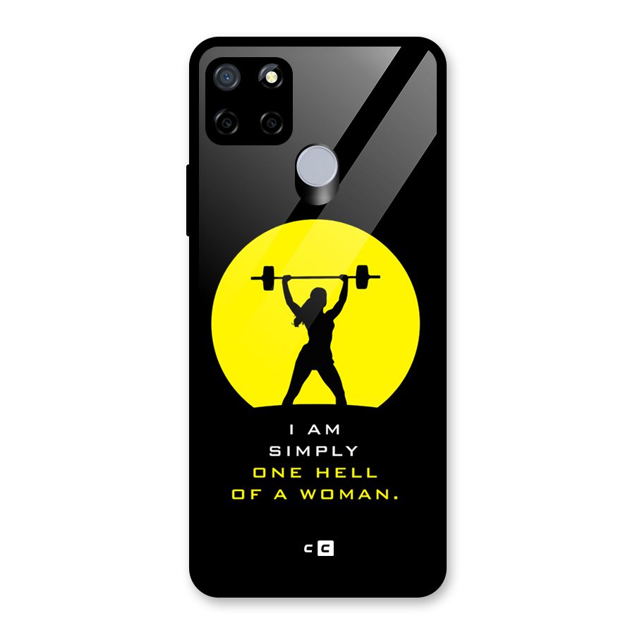 Hell Women Glass Back Case for Realme C12