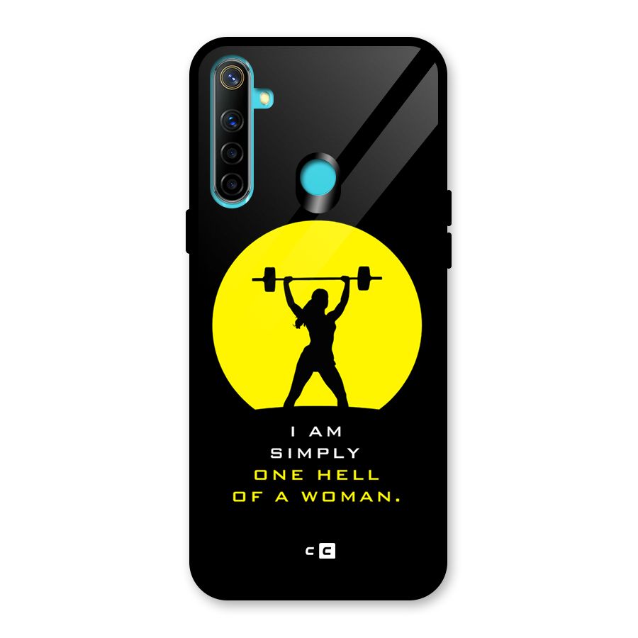 Hell Women Glass Back Case for Realme Narzo 10