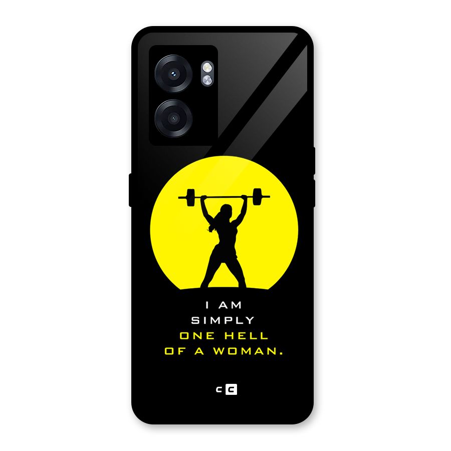 Hell Women Glass Back Case for Realme Narzo 50 5G