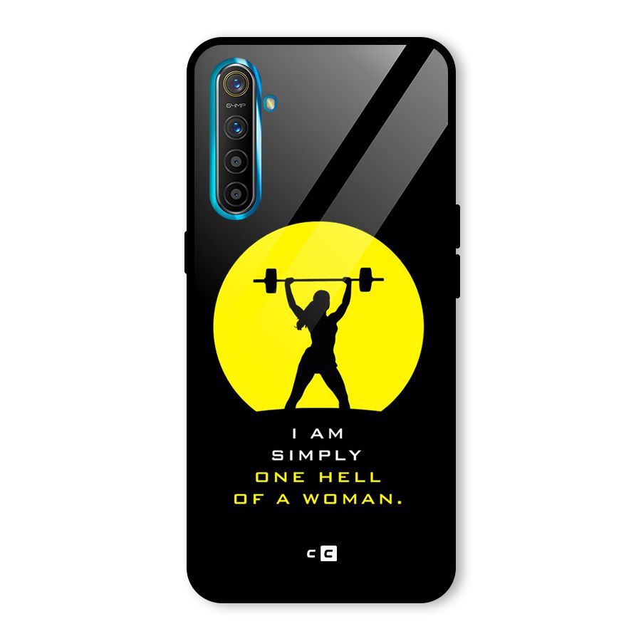 Hell Women Glass Back Case for Realme X2