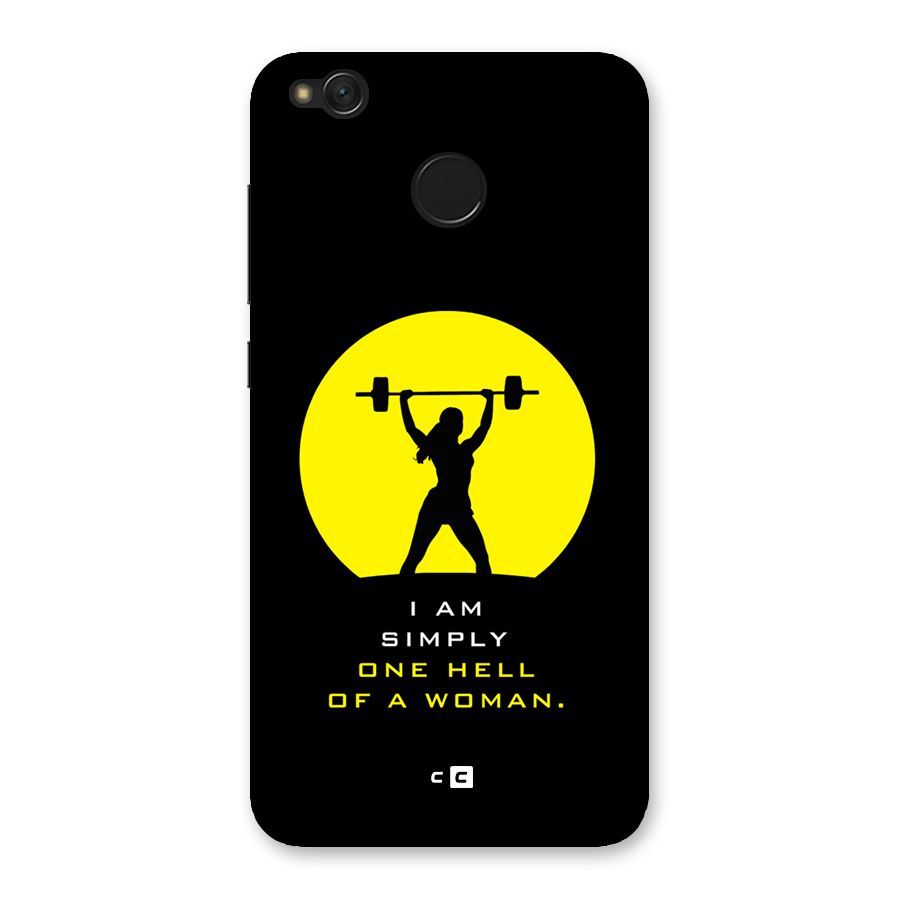 Hell Women Back Case for Redmi 4