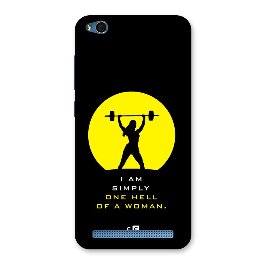 Hell Women Back Case for Redmi 5A