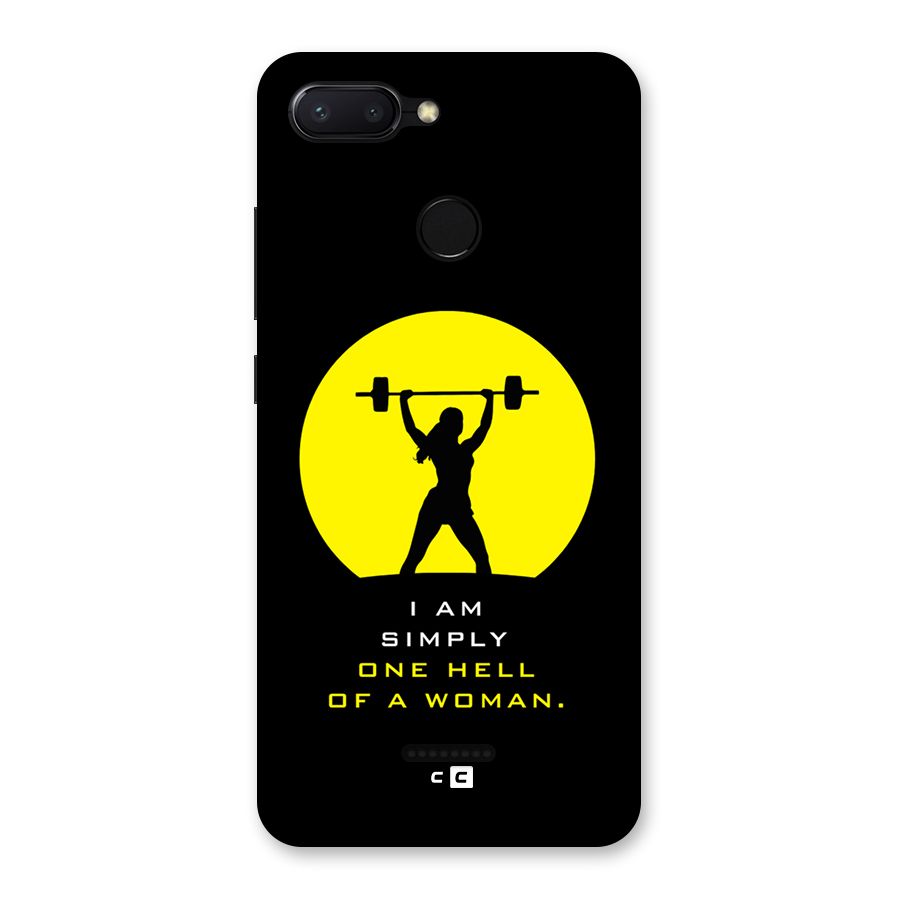 Hell Women Back Case for Redmi 6