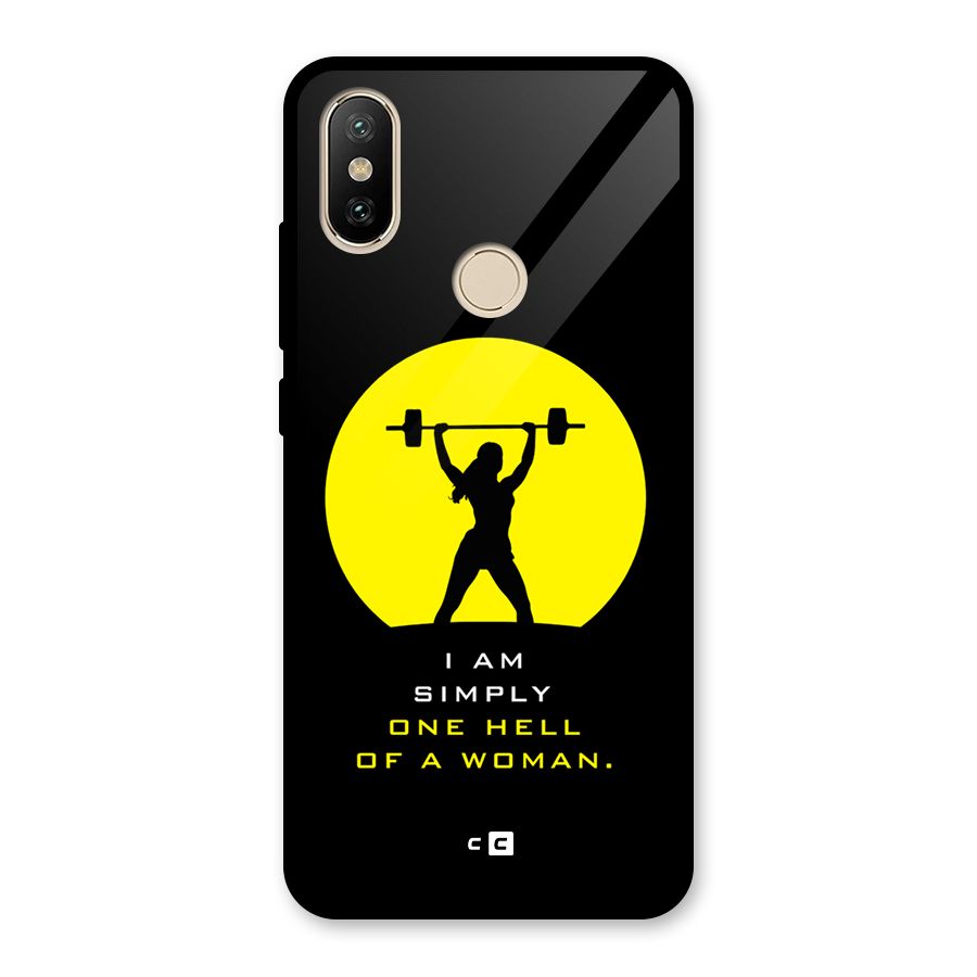 Hell Women Glass Back Case for Redmi A2
