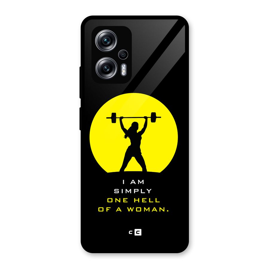 Hell Women Glass Back Case for Redmi K50i