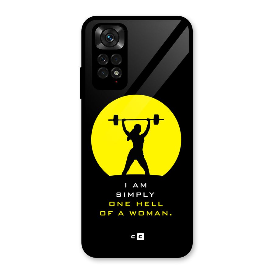 Hell Women Glass Back Case for Redmi Note 11