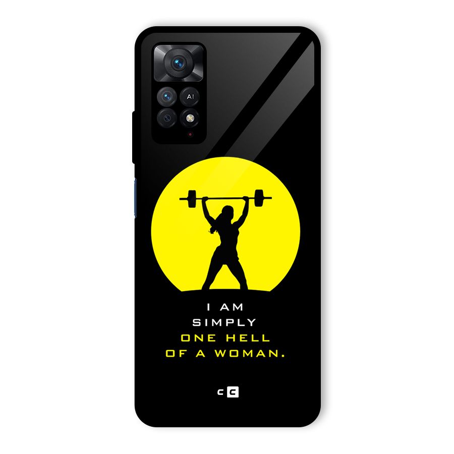 Hell Women Glass Back Case for Redmi Note 11 Pro Plus 5G