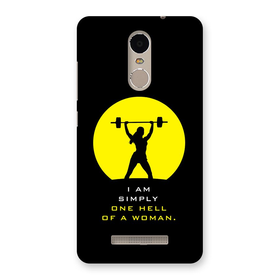 Hell Women Back Case for Redmi Note 3
