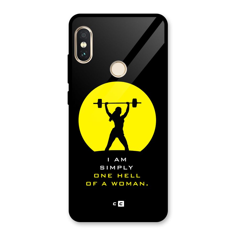 Hell Women Glass Back Case for Redmi Note 5 Pro