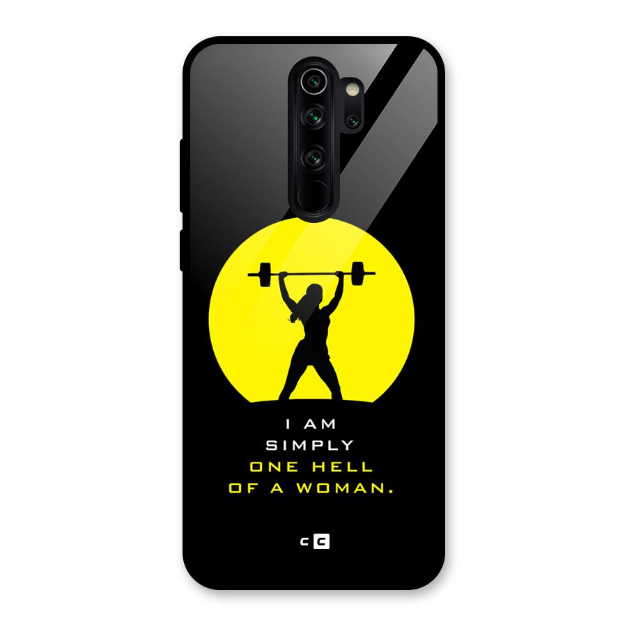 Hell Women Glass Back Case for Redmi Note 8 Pro