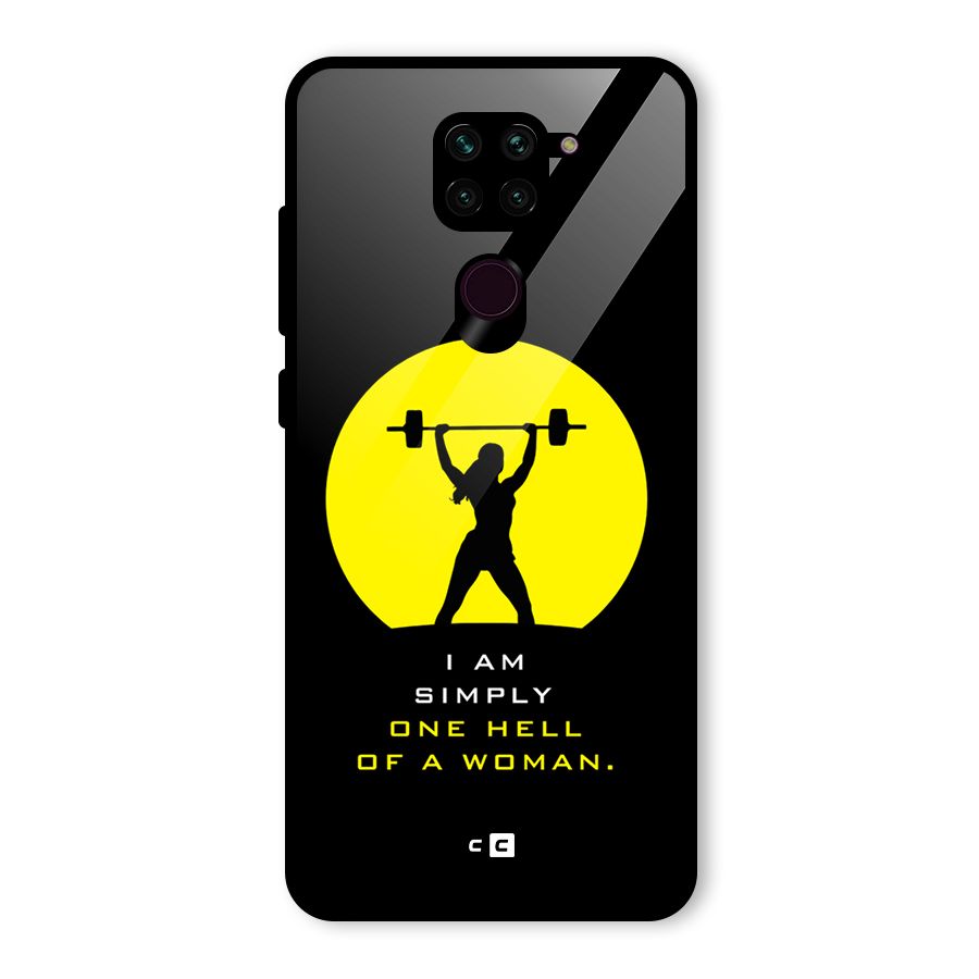 Hell Women Glass Back Case for Redmi Note 9