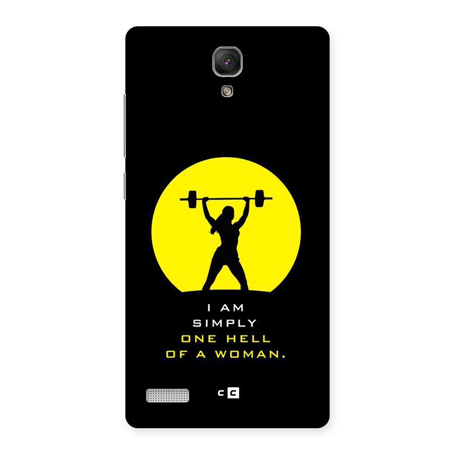 Hell Women Back Case for Redmi Note Prime