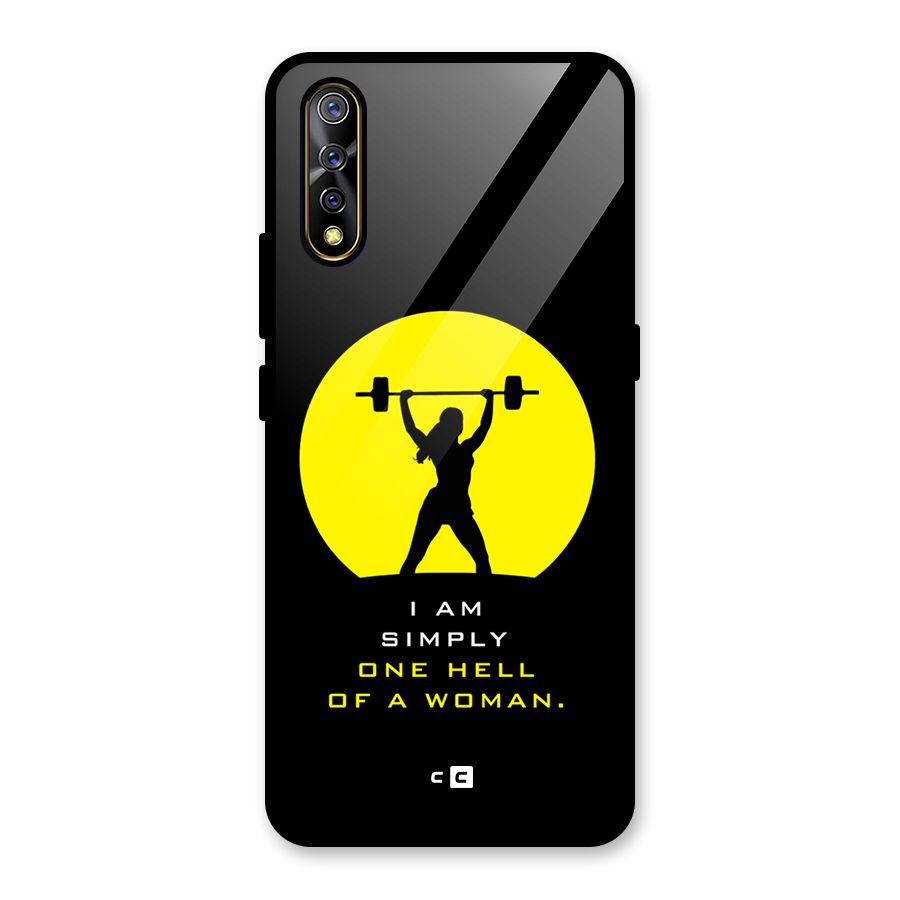 Hell Women Glass Back Case for Vivo S1