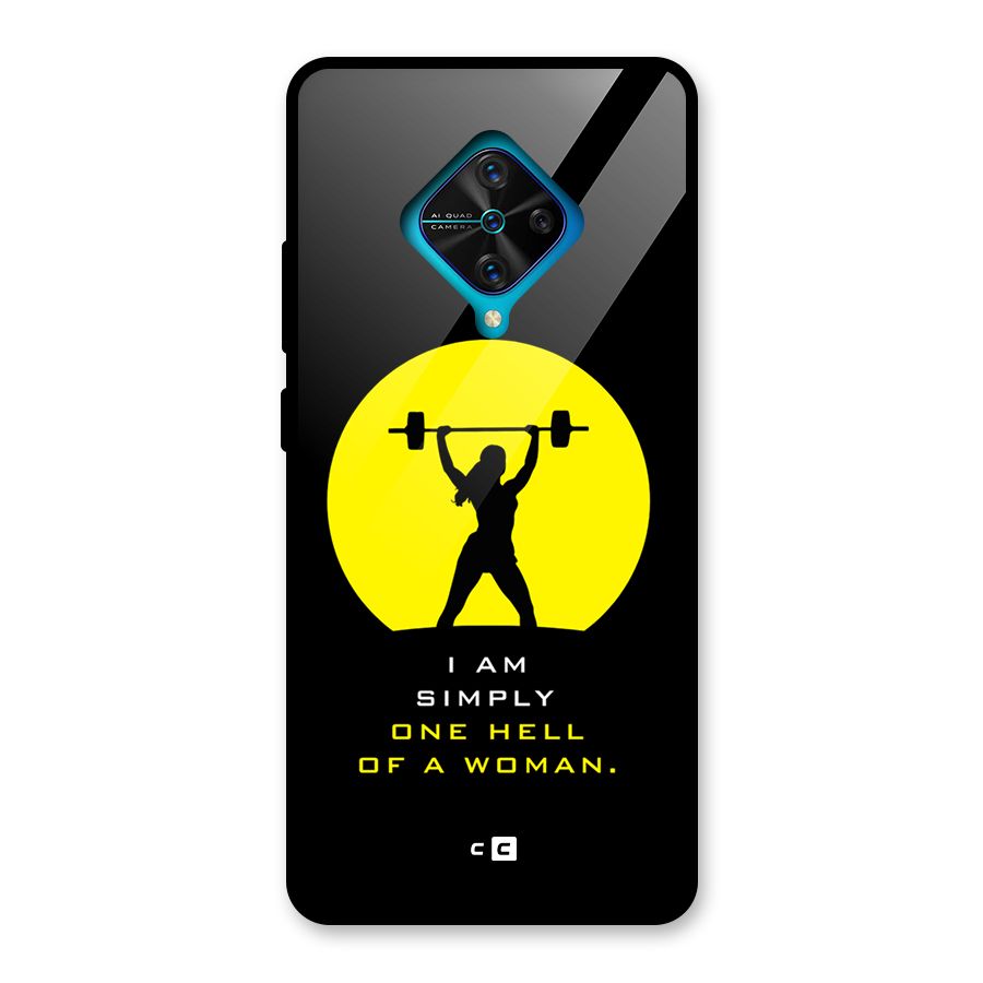 Hell Women Glass Back Case for Vivo S1 Pro