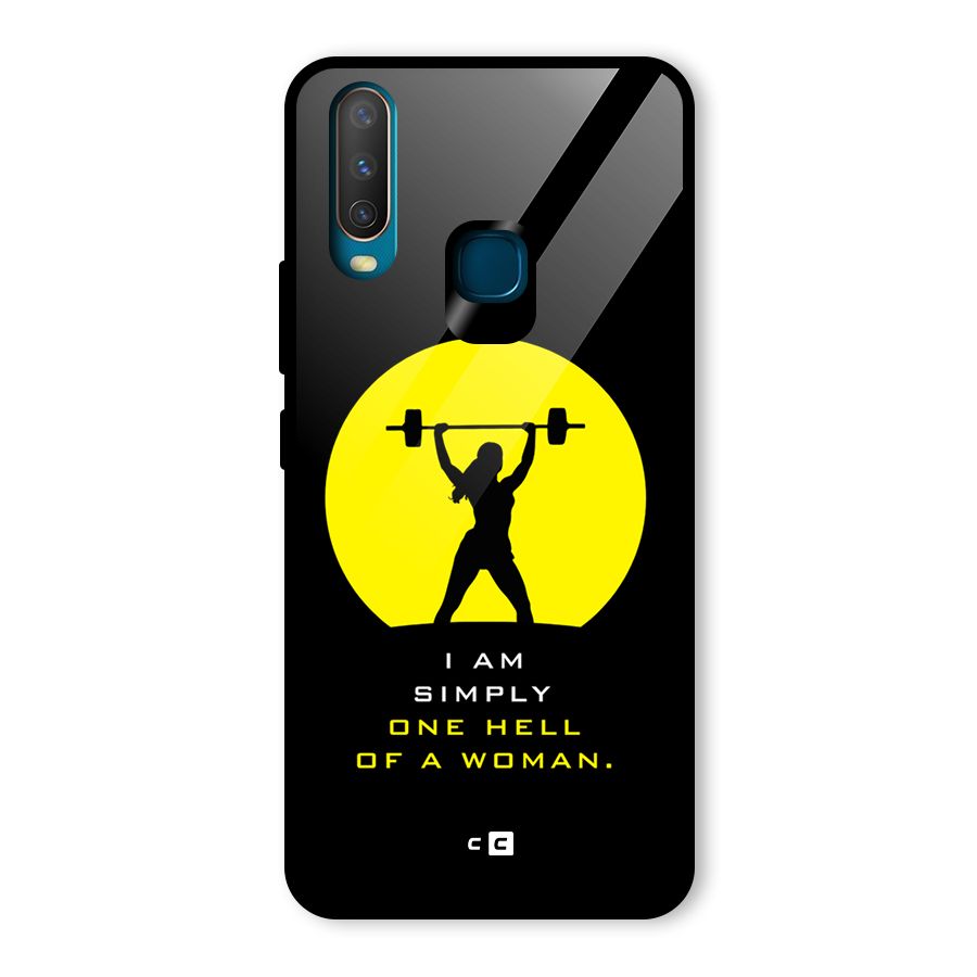Hell Women Glass Back Case for Vivo U10