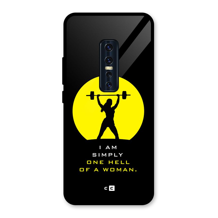 Hell Women Glass Back Case for Vivo V17 Pro