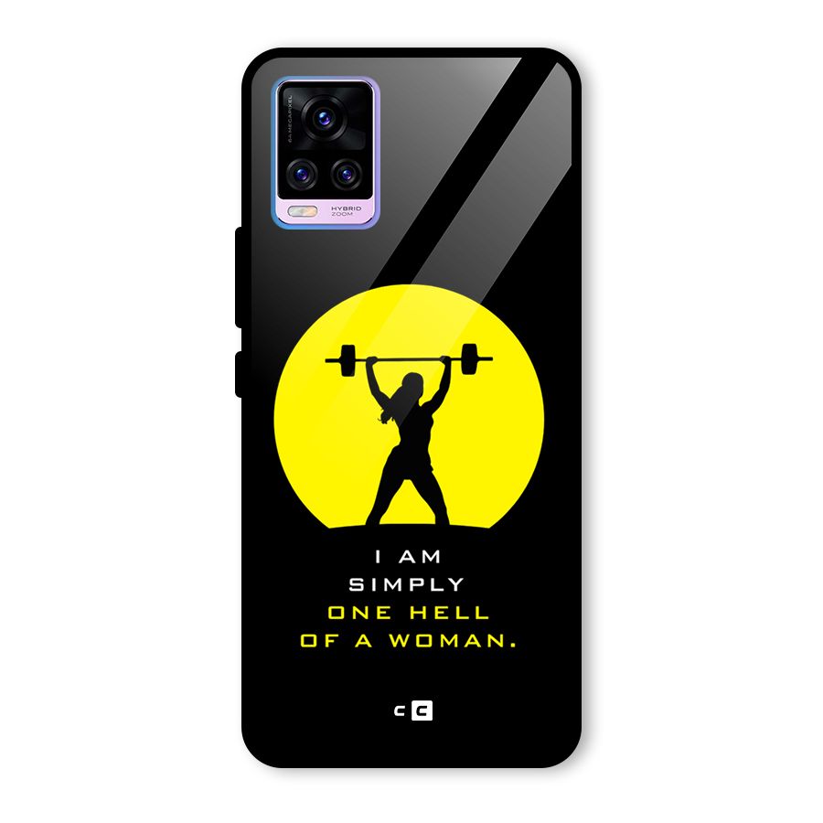 Hell Women Glass Back Case for Vivo V20 Pro