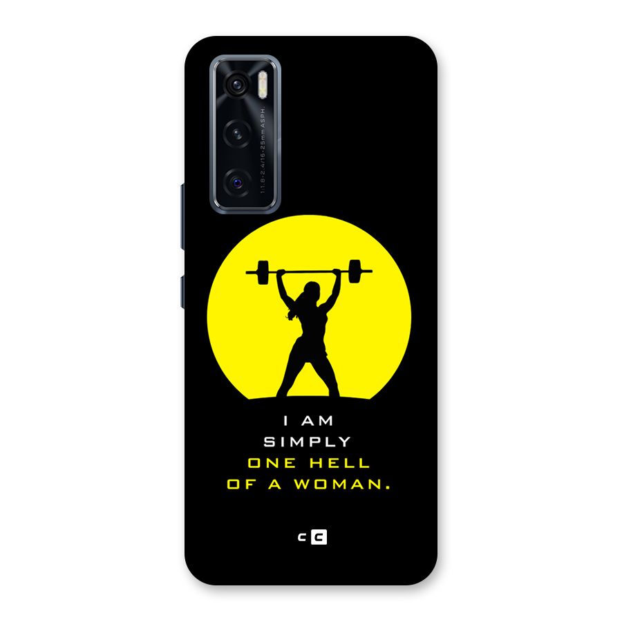 Hell Women Glass Back Case for Vivo V20 SE
