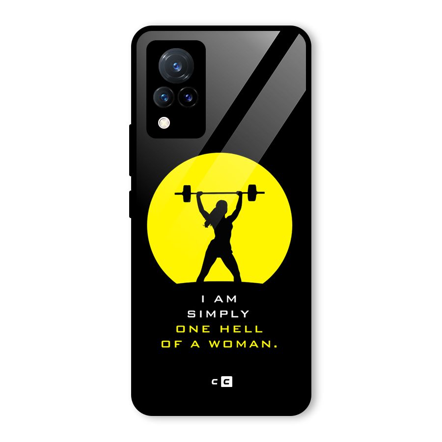 Hell Women Glass Back Case for Vivo V21 5G