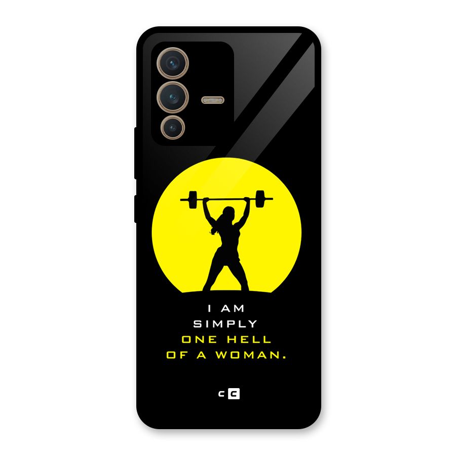 Hell Women Glass Back Case for Vivo V23 5G