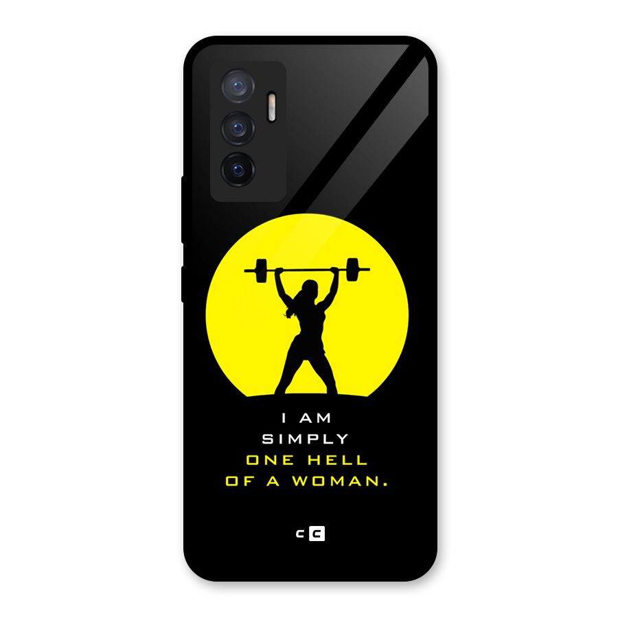Hell Women Glass Back Case for Vivo V23e