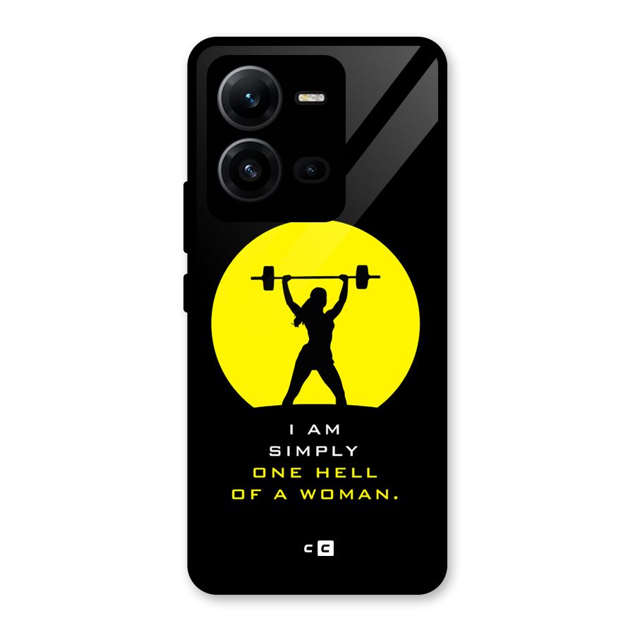 Hell Women Glass Back Case for Vivo V25