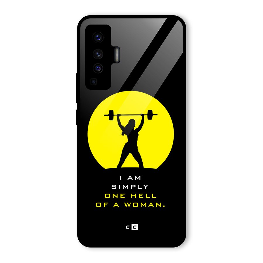 Hell Women Glass Back Case for Vivo X50
