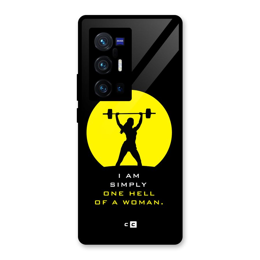 Hell Women Glass Back Case for Vivo X70 Pro Plus