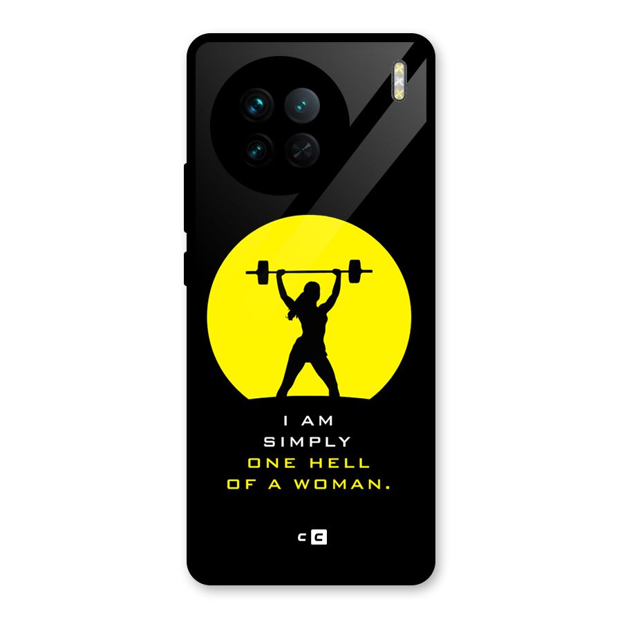 Hell Women Glass Back Case for Vivo X90