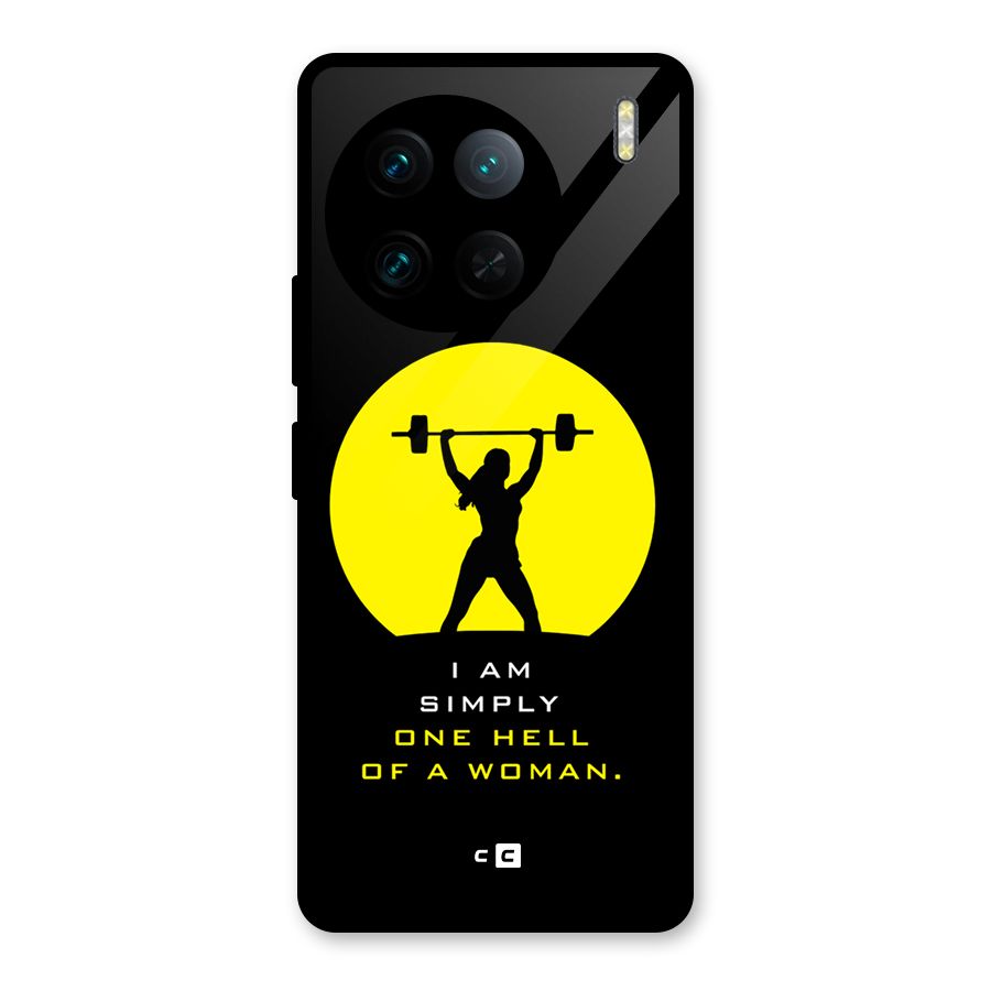 Hell Women Glass Back Case for Vivo X90 Pro