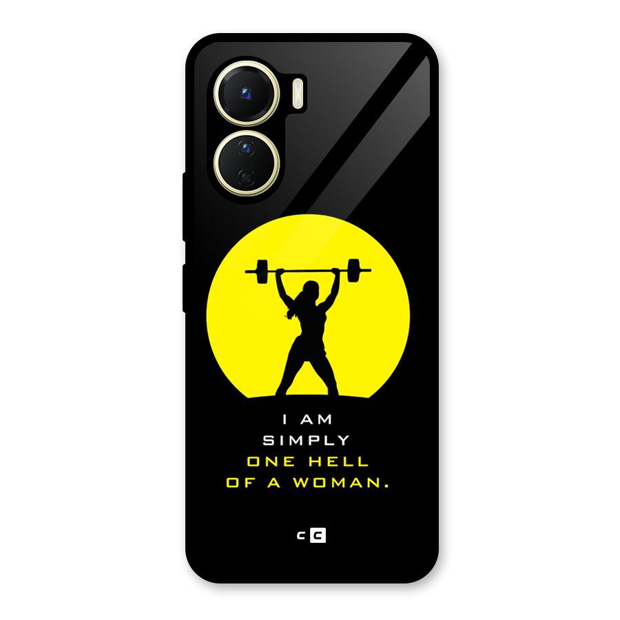 Hell Women Glass Back Case for Vivo Y16