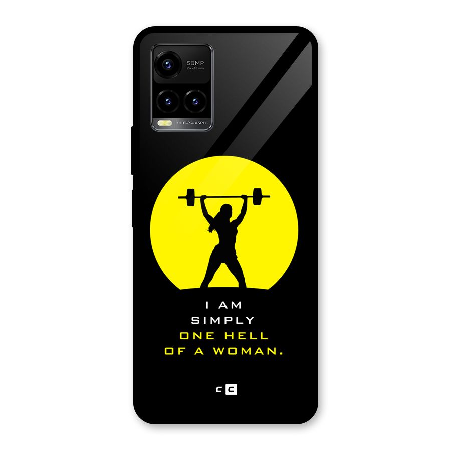 Hell Women Glass Back Case for Vivo Y21T
