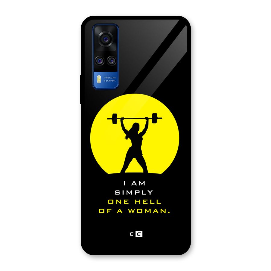 Hell Women Glass Back Case for Vivo Y31